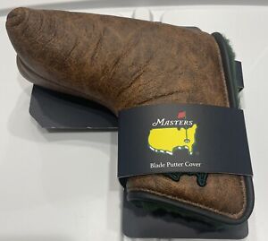 Masters Golf Leather Blade Putter Cover Augusta National Links & Kings New