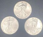 3 coins 2021 AMERICAN SILVER EAGLES type 2 from tube