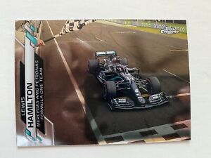2020 Topps Chrome Formula 1 Lewis Hamilton Car Card Mercedes #21