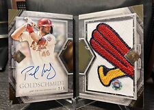 2023 Topps Transcendent Paul Goldschmidt Game Used Logo Patch Auto Booklet /5