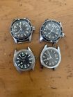 Vintage Skin Diver Watch Lot Estate For Parts And Repair Broad Arrow Hands
