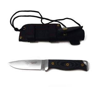 Cudeman MT-5U Fixed Blade Knife 4.25&#8221; Steel Blade - Micarta Scales Handle