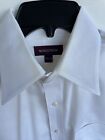 Nordstrom 100% Cotton  35 Smartcare White Dress Shirt Button Up 15 1/2