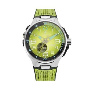 Franck Dubarry Men's 'Deep Ocean' Green Dial Automatic Watch 09 GREEN