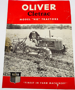 1949 OLIVER Tractor & Farm Equipment Sales Brochure CLETRAC Model HG Crawler