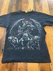 VintageY2K Affliction Style MMA Elite Skull UFC Shirt Small Blown Pit As Is