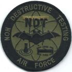 PATCH USAF  NDT - NON DESTRUCTIVE TESTING AIR FORCE    ( ON V€LCR0 )