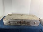 Vintage CARPENTER TOOLBOX Industrial tool chest box us army wood wooden saw