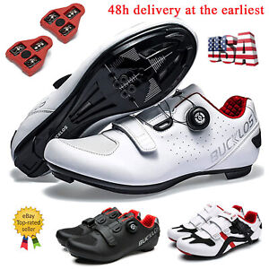 Men Cycling Shoes fit Look Delta Cleat Road Racing Bike Shoe for Peloton 38-47EU