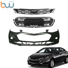 For Chevy Cruze 2016 2017 2018 Front Bumper Cover & Front Upper+Lower Grille (For: 2017 Chevrolet Cruze)