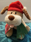HALLMARK JINGLE BELL PUP BARKS JINGLE BELL MUSIC & BELL ON TAIL RATTLES NEW