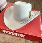 Stetson Grey 7X Beaver Felt Cowboy Hat Size 7 (box included) 1980’s W/ Receipts