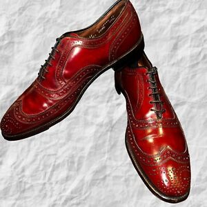 Allen Edmonds McAllister Men's Burgundy/Oxblood Oxford Wingtip Dress Shoe 11A