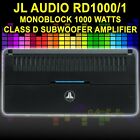 JL AUDIO RD1000/1 CLASS D MONOBLOCK SUBWOOFER AMPLIFIER, 1000 WATTS MONO AMP NEW