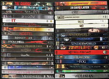 Lot of 35 Horror Movies Used Previewed DVD Specific Titles Listed