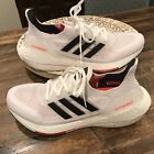 Adidas Ultraboost 21 Running Shoes White Black Mens Size 8.5 S23863 New