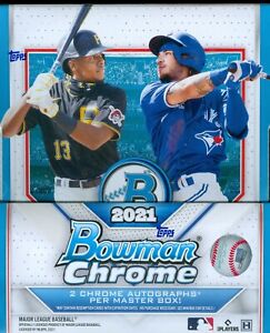 2021 Bowman Chrome Baseball Factory Sealed Hobby Box