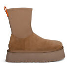 UGG CLASSIC DIPPER CHESTNUT SUEDE PLATFORM FASHION WOMEN'S BOOTS SIZE US 7 NEW