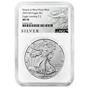 2021 (W) $1 Type 2 American Silver Eagle NGC MS70 ALS Label