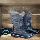 New Womens Sorel Tofino II Black Quilted Waterproof Winter Snow Boots Size 9.5 M