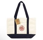 Trader Joe's Reusable Canvas Eco Tote Bag Heavy Duty Bag Blue White Brand NEW‼️