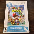 Mario Power Tennis (Nintendo Wii, 2009) CIB w/ Manual - Tested - Works - GOOD!