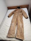 Vintage Carhartt Brown Quilted Lined Full Zip Coveralls Mens Size 42T 968QZ