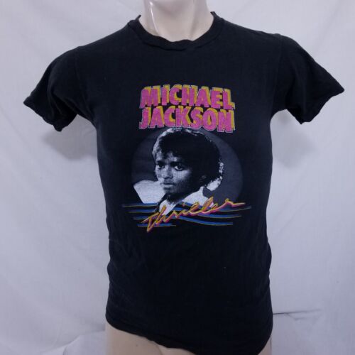Vintage Michael Jackson Thriller T Shirt Single Stitch 80s Tour Band Tee Large