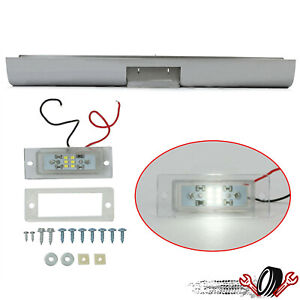 Bumper Roll Pan w/LED License Plate Light For 67-72 Ford F100 F250 Fleetside (For: 1972 Ford F-100)
