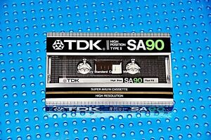 TDK  SA   90  VS.  XVI      1983   BLANK CASSETTE TAPE  (1)     (SEALED)