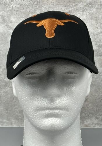 NEW Texas Longhorns Hat Cap Black Embroidered Adjustable Licensed