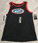 NWT Nike CT6119-011 Men Dri-Fit Basketball Tank Top CottonPolyester Black Red L