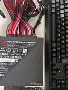 ASUS ROG Thor 850 W Platinum OLED + custom cables, please red descryption