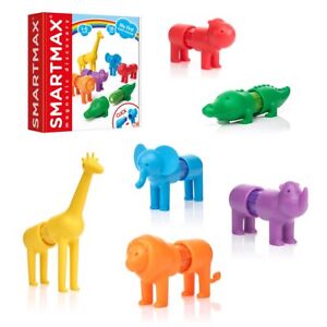 Magnetic Building Blocks Toys for Kids STEM by SmartMax My First Safari Animals