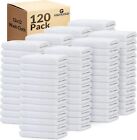 Washcloth Towel 12x12 White Cotton Blend Extra Absorbent Fabric Towels Bulk Pack