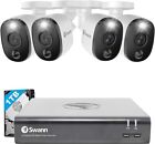 Smart Security System by Swann 4 Camera 8 Channel 1080p Full HD DVR Security Sys