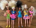 Vintage 1980’s Barbie & Jazzie Dolls Cheerleader Doll LOT of 5, Outfits & Access