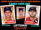 Topps MLB Living Cards #659-660 - ZACK GREINKE & TANNER BIBEE - PRESALE