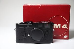 Leica M4  Black Paint (Enamel) Body Only Mint in Box