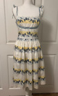 Vintage Betsey Johnson Floral Fit & Flare Dress Sz 4 Sleeveless USA