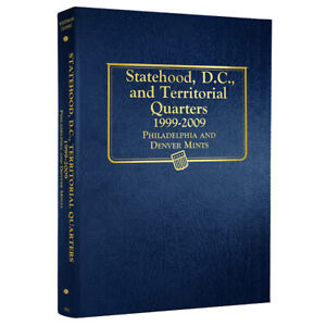 Statehood & Territorial Quarters P & D 1999-2009 Whitman Coin Album 2821 Free US
