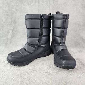 Unisex Black Magellan Outdoors Snow boots Men size 8, Womens Size 9D