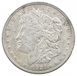 1921 Morgan Silver Dollar - Last Year Issue 90% $1 Bullion *322