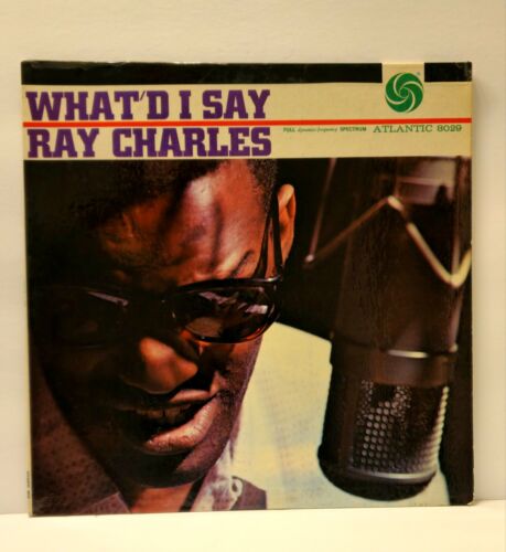 RAY CHARLES WHAT'D I SAY  ATLANTIC MONO LP  Laminated Cover Blues soul