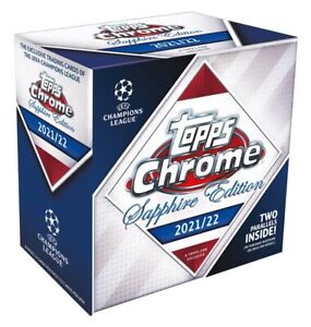 2021-22 Topps Chrome Sapphire UEFA Champions League Hobby Box Cards ~ (In Hand)