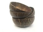 Coconut shell bowl set of 4 handcrafted organic recycled eco friendly tableware