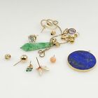 New Listing12.62g 14k Gold Scrap Lot w/Stone Lapis Pearl Beaded Coral
