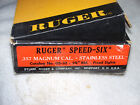 Ruger Speed-Six .357 Magnum Stainless Revolver Empty Box & Manual