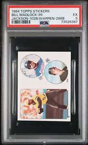 1984 Topps Stickers Baseball Reggie Jackson #102B PSA 5 73526387