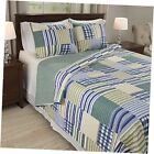 3 Piece Quilt Set, Multicolor Full/Queen Lynsey